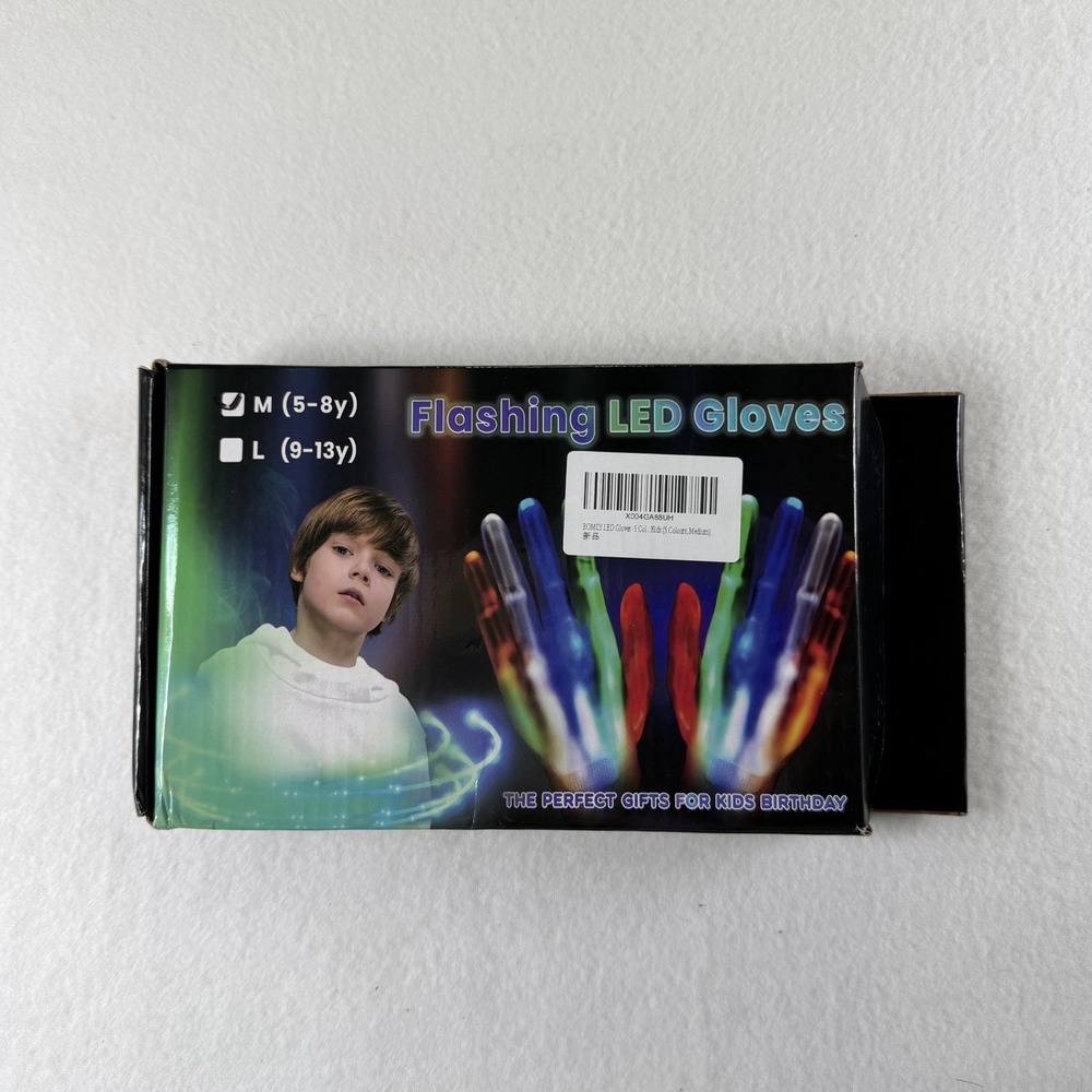 Led Gloves Rave Light, Seven Color Flash, Single Color Flash, Medium